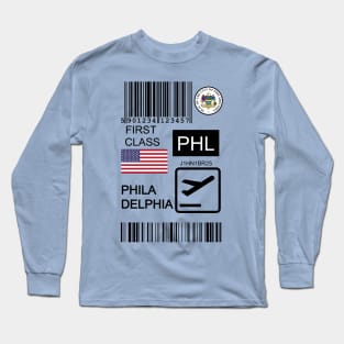 Philadelphia United States travel ticket Long Sleeve T-Shirt